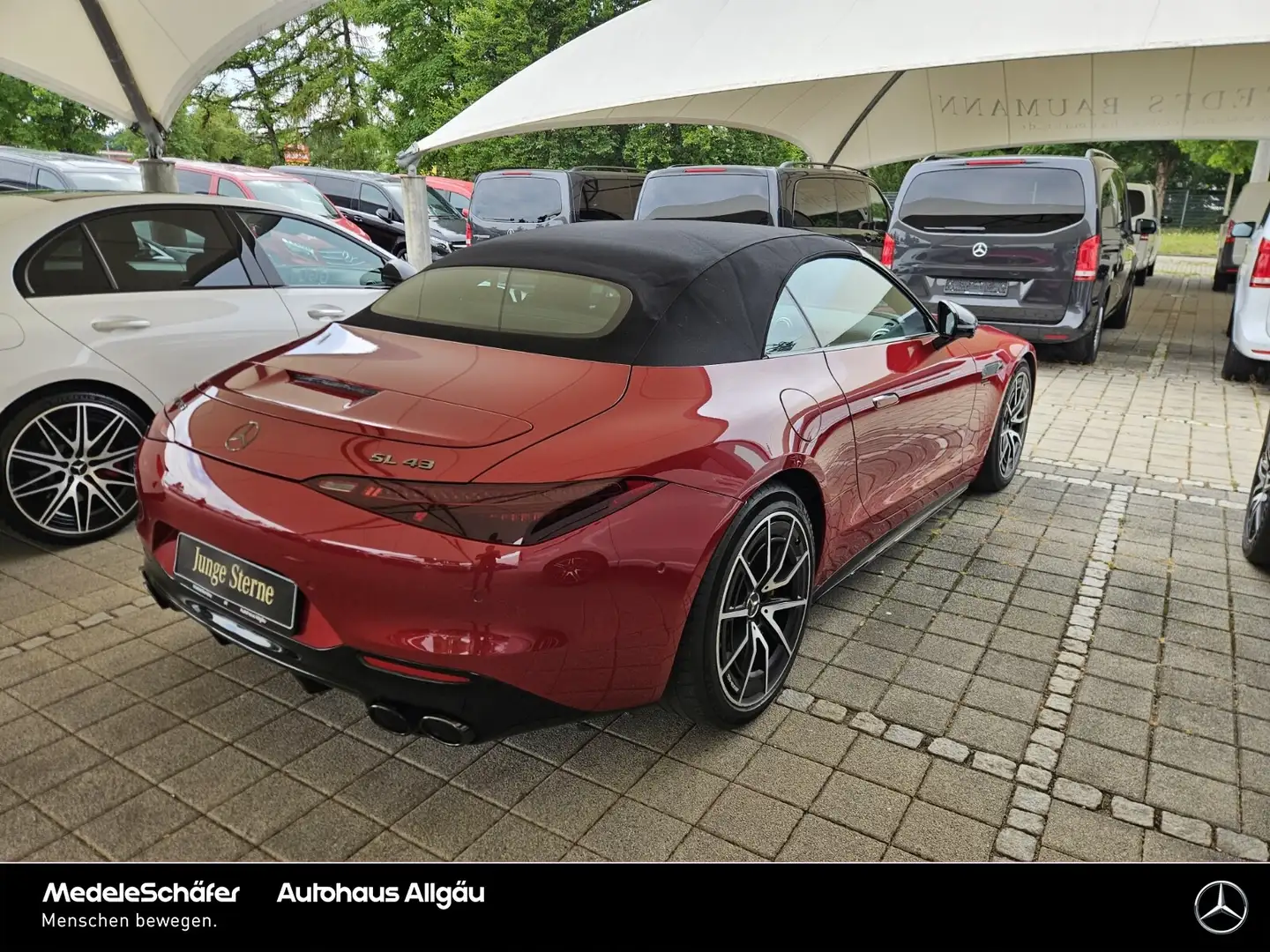 Mercedes-Benz SL 43 AMG SL 43 AMG Night 20" Dynamic+ Distronic HuD 360° Червоний - 2