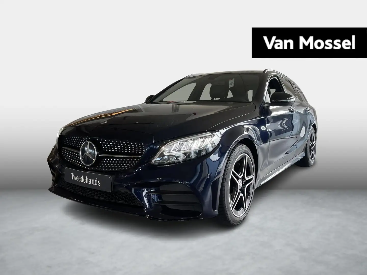 Mercedes-Benz C 180 Break AMG LINE + NIGHTPAKKET + LED + LEDER + 1y US Blauw - 1