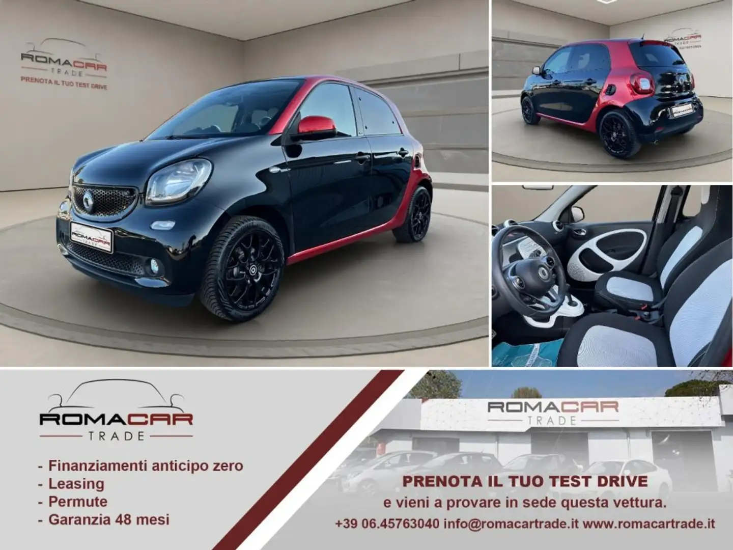 smart forFour Turbo 90cv Nero - 1