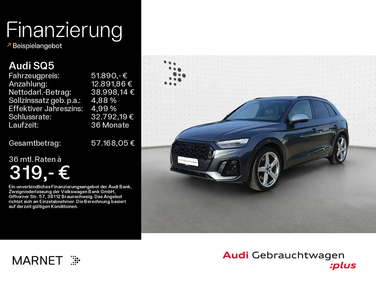 Audi SQ5 3.0 TDI quattro*Matrix*Optikpaket*Stadt/Tour Grau - 1
