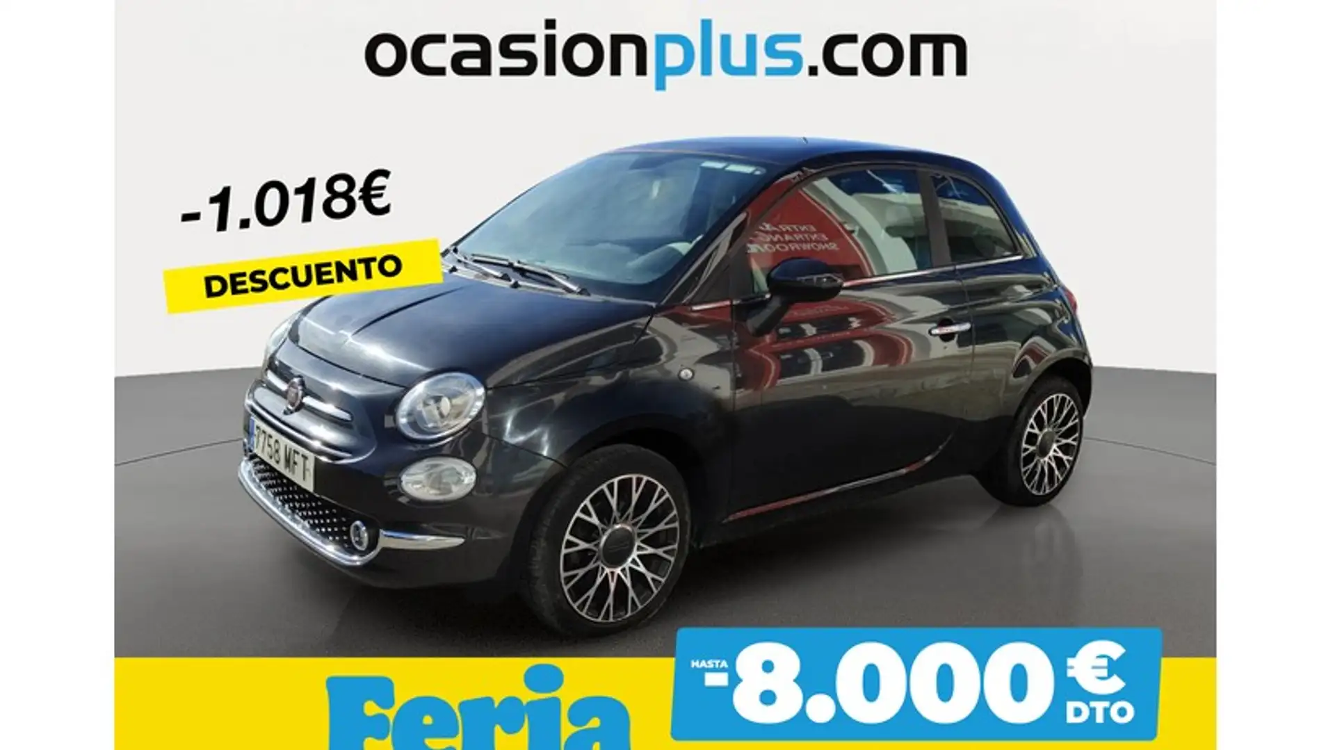 Fiat 500 1.0 Hybrid Dolcevita 52kW Noir - 1
