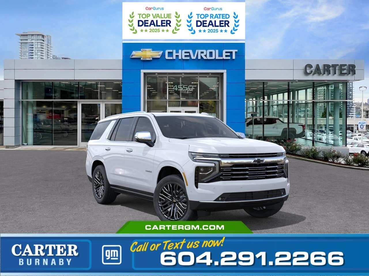 White 2026 Chevrolet Tahoe SUV / Crossover Four-Wheel Drive Automatic