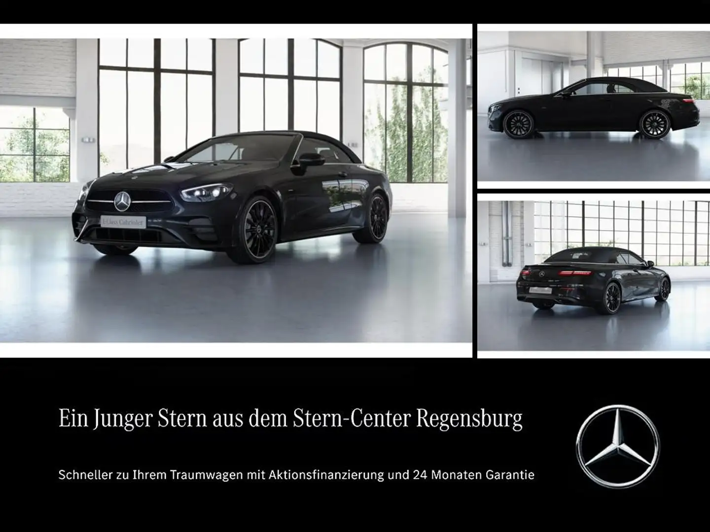 Mercedes-Benz E 300 Cabrio+AMG NIGHT EDITION+DISTRONIC+LED ILS Schwarz - 1