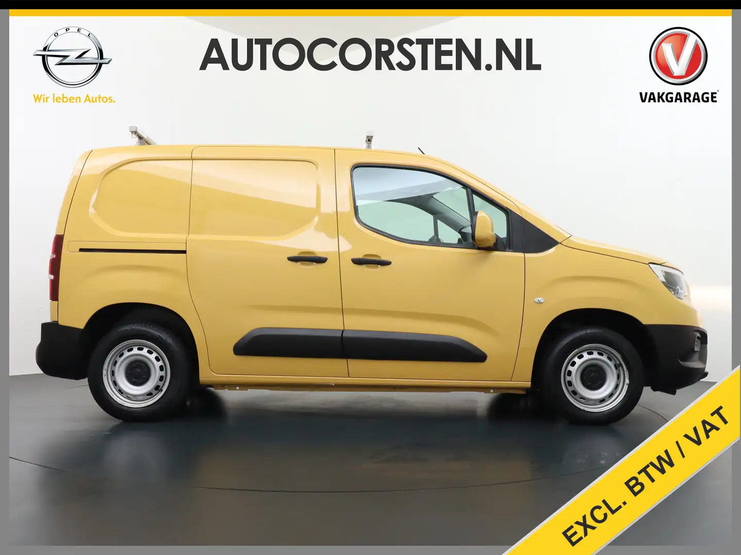 Opel Combo 1.5CDTI EURO6 9x Op voorraad! 3-Persoons Airco Cru Geel - 1
