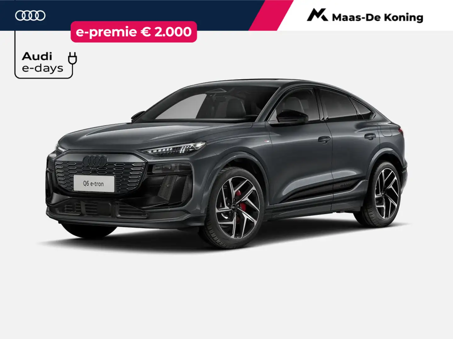 Audi Q6 e-tron Sportback S edition e-tron perf 100Kwh 225 Grijs - 1
