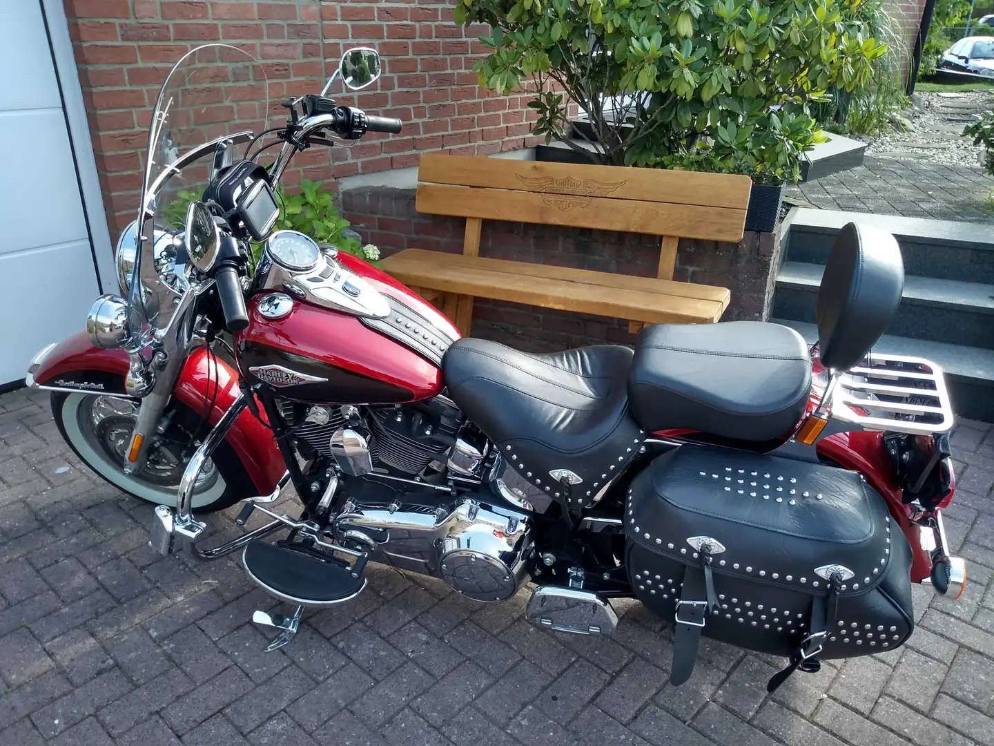 Harley-Davidson Softail Heritage Classic Rojo - 1