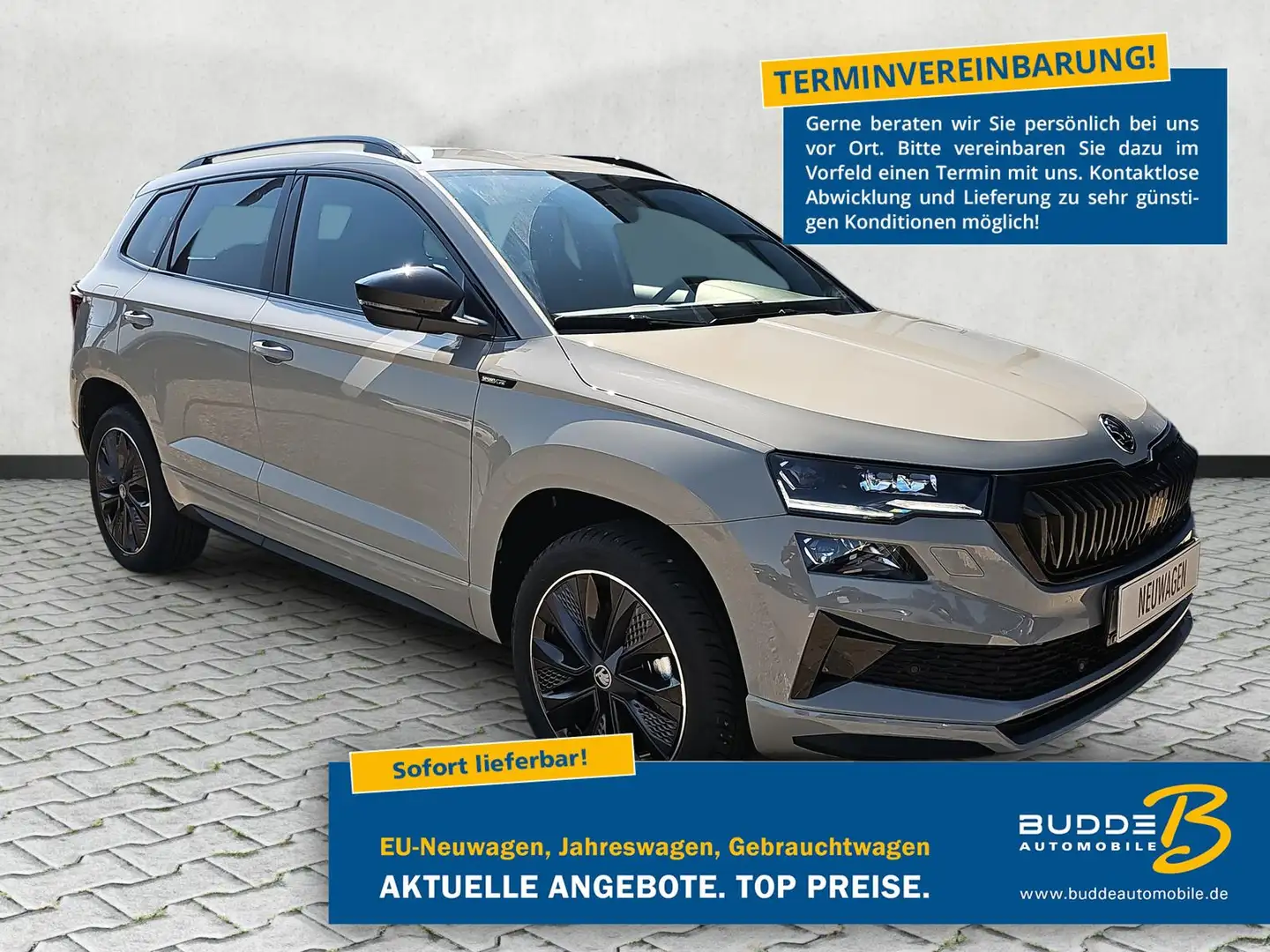 Skoda Karoq 1.5 TSI DSG Sportline / ACC / Navi / Kessy Grau - 1
