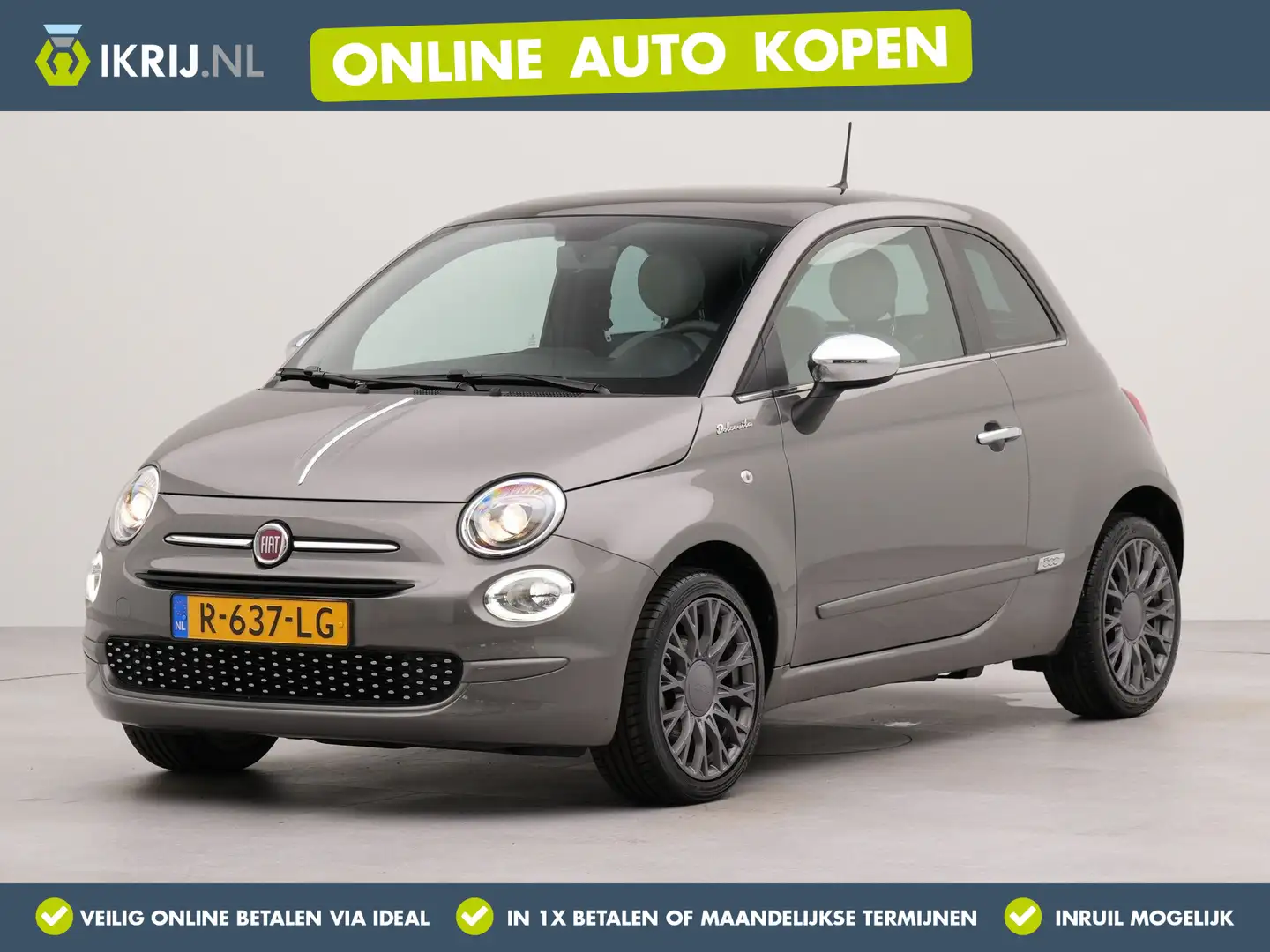 Fiat 500 1.0 Hybrid Dolcevita | Apple Carplay | Cruise Cont Gris - 1