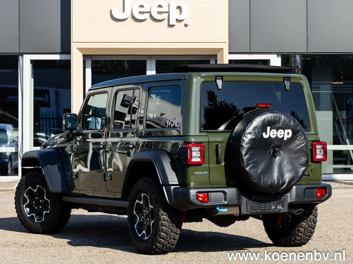 Jeep Wrangler 4xE Rubicon 4wd Auto. My Sky One Touch Softtop / A Groen - 2