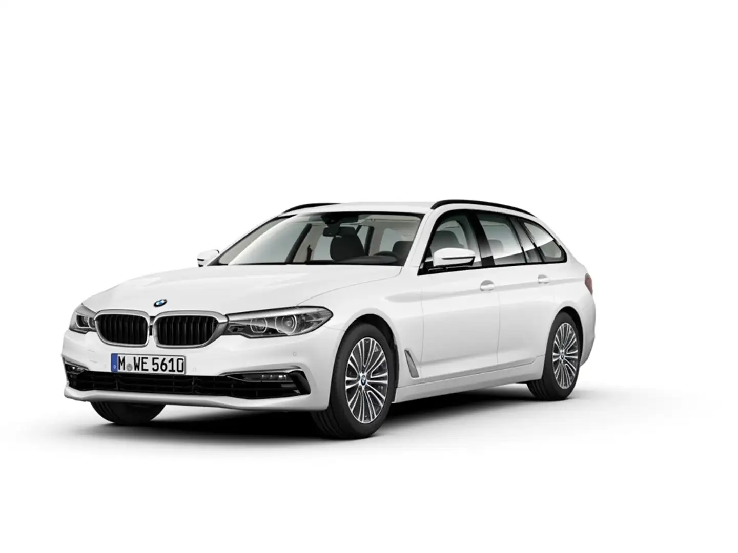 BMW 520 d Touring Sport Line Park-Assistent Weiß - 1