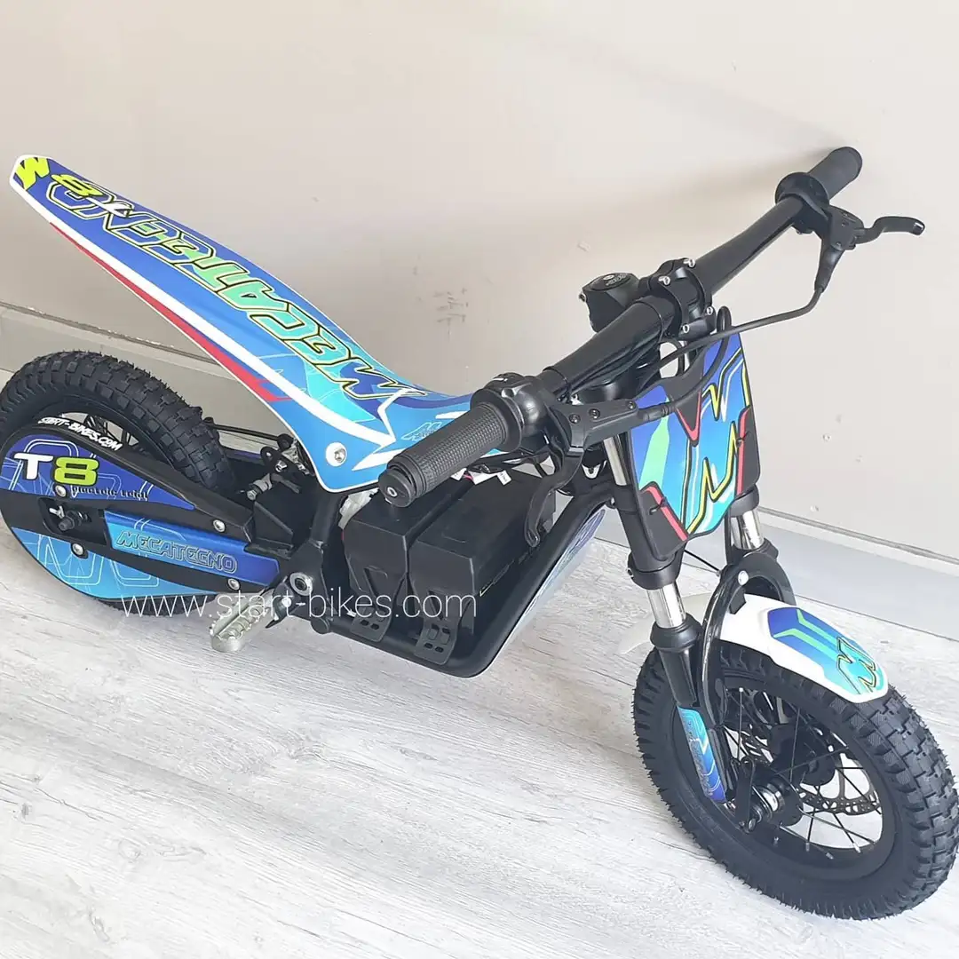 Minimoto Mecatecno T8 Trial infantil Albastru - 2