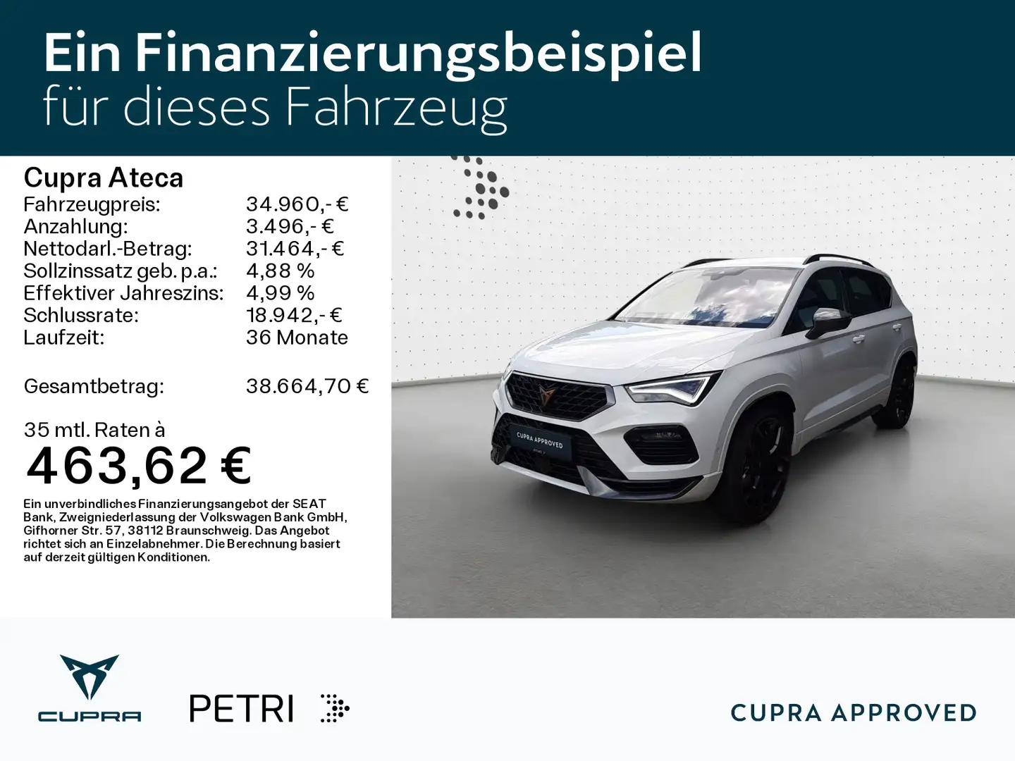 CUPRA Ateca Limited Edition 2.0 TSI *NAVI*Brembo*AHK*K Weiß - 2