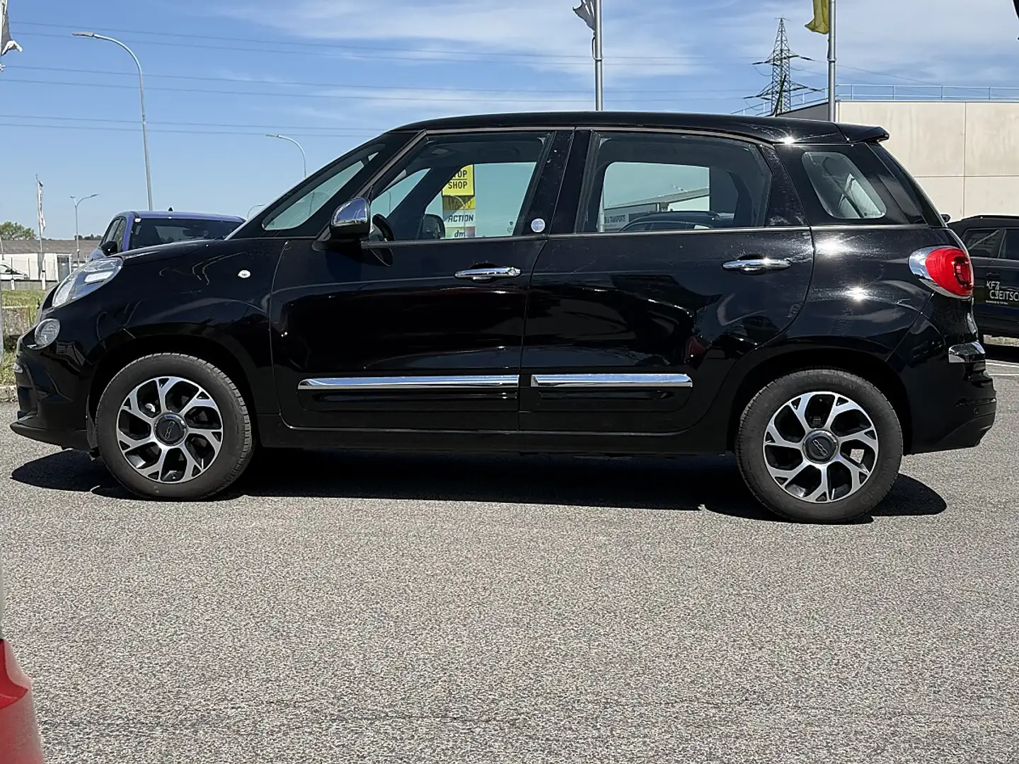 Fiat 500L 1,3 MultiJet 95 SCR Mirror Dualogic Aut. Schwarz - 2