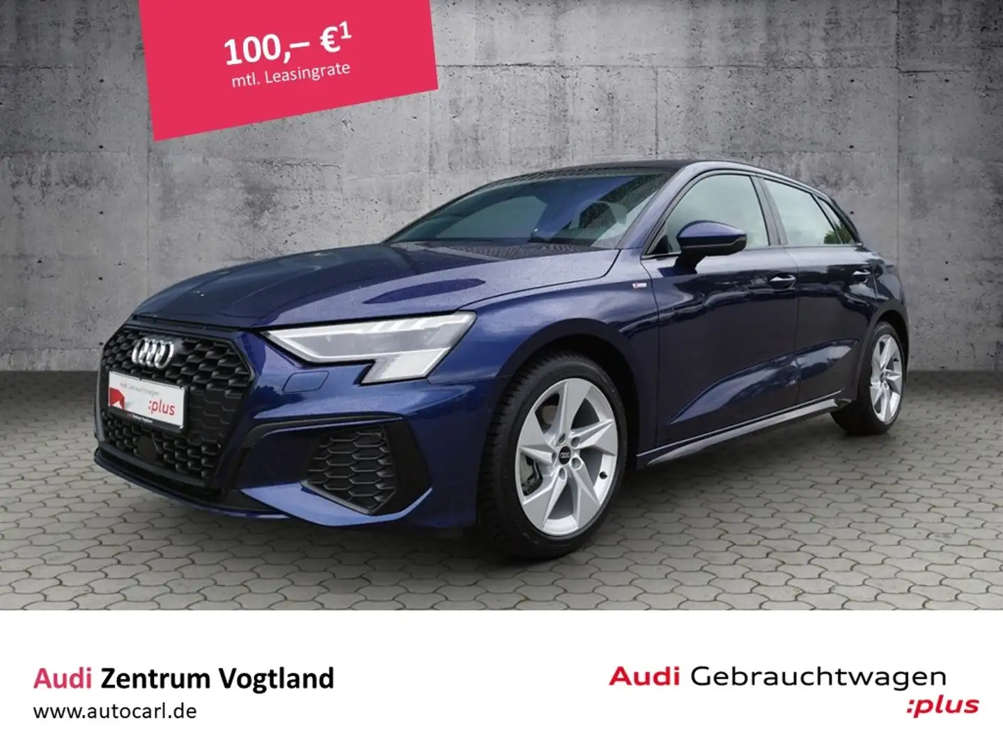 Audi A3 Sportback S line 35 TFSI S-tronic MATRIX/NAV/SHZ Bleu - 1