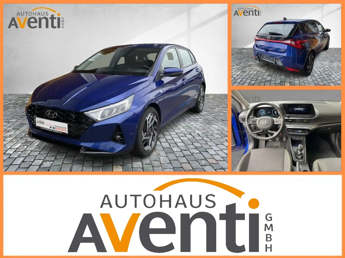 Hyundai i20 Intro Edition LED*Kamera*Navi*Lane Assist*PDC Bleu - 1