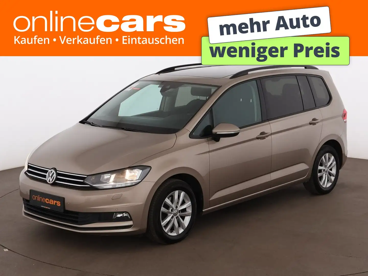 Volkswagen Touran 1.6 TDI Comfortline Aut 7-SITZER STANDHZG Gelb - 1