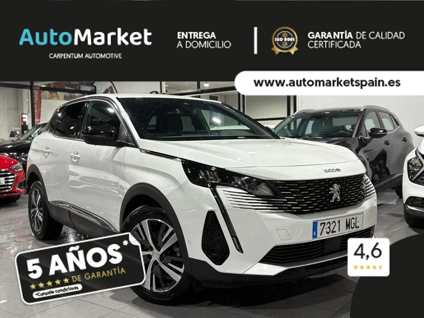 Peugeot 3008 1.2 PureTech S&S Allure 130 Blanc - 1