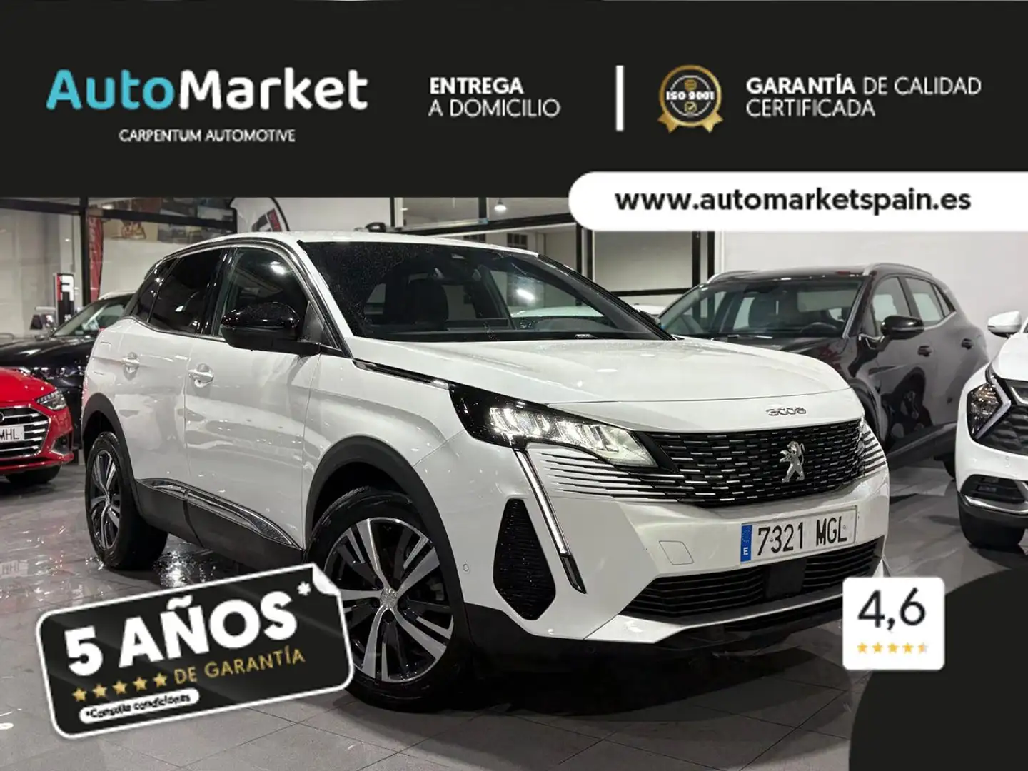 Peugeot 3008 1.2 PureTech S&S Allure 130 Blanc - 2