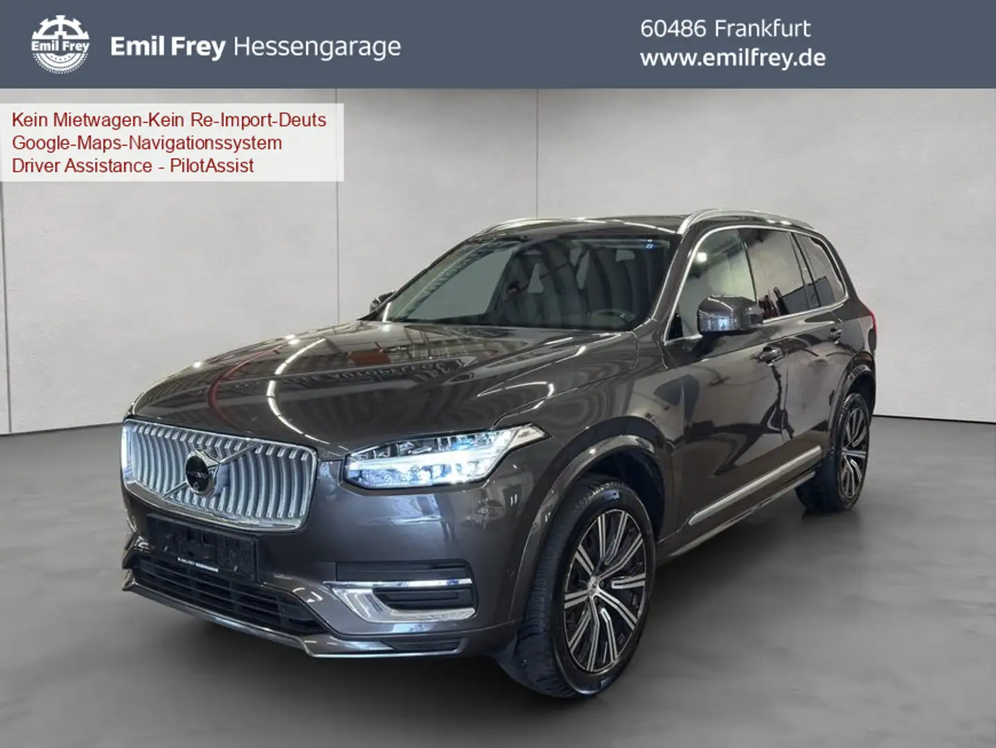 Volvo XC90 XC90 B5 AWD Plus-Bright 7S Glasd Standh 360° AHK Grau - 1