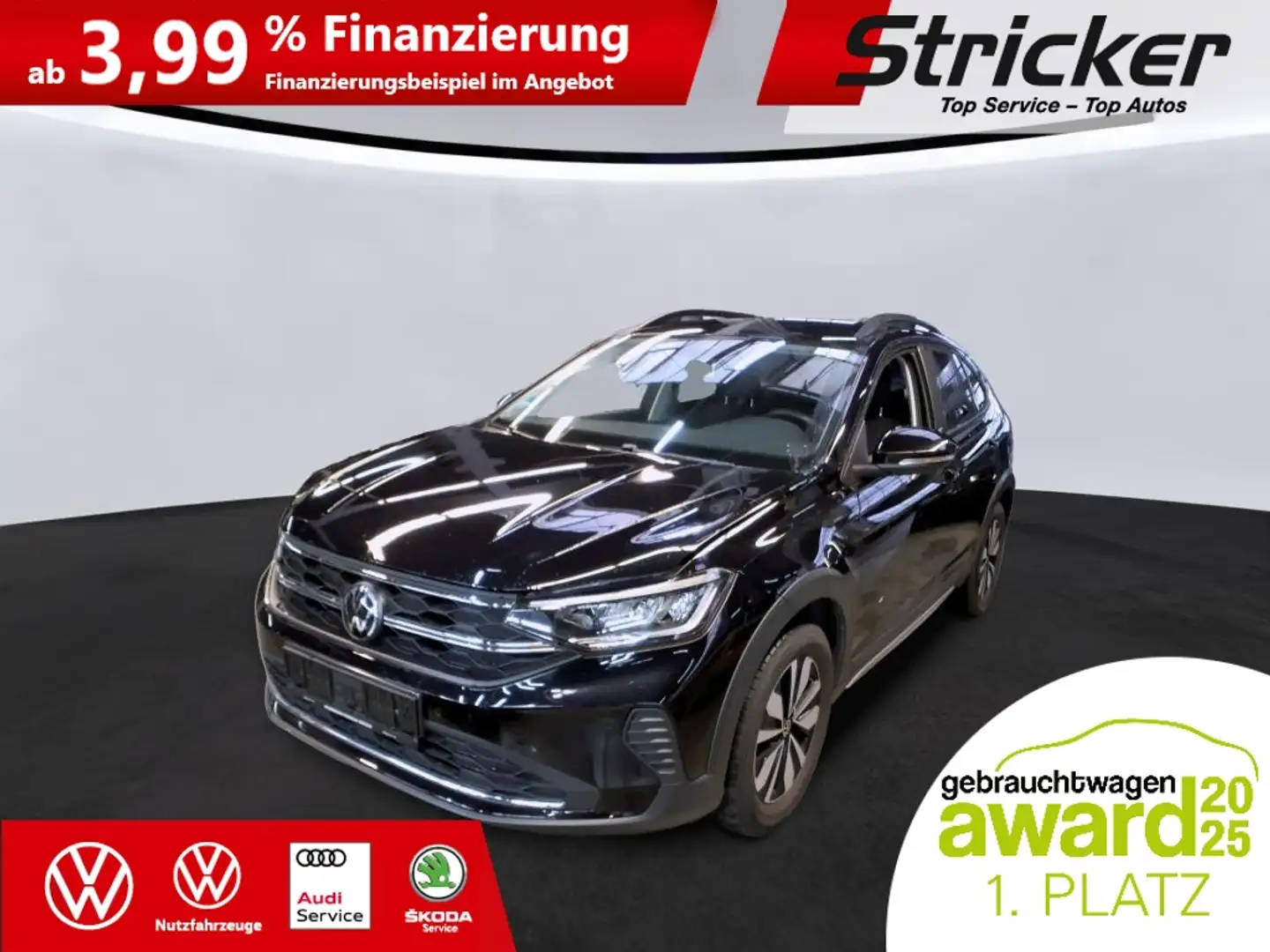 Volkswagen Taigo Move 1.0TSI DSG 233,-ohne Anzahlung Navi ACC Kame Schwarz - 2