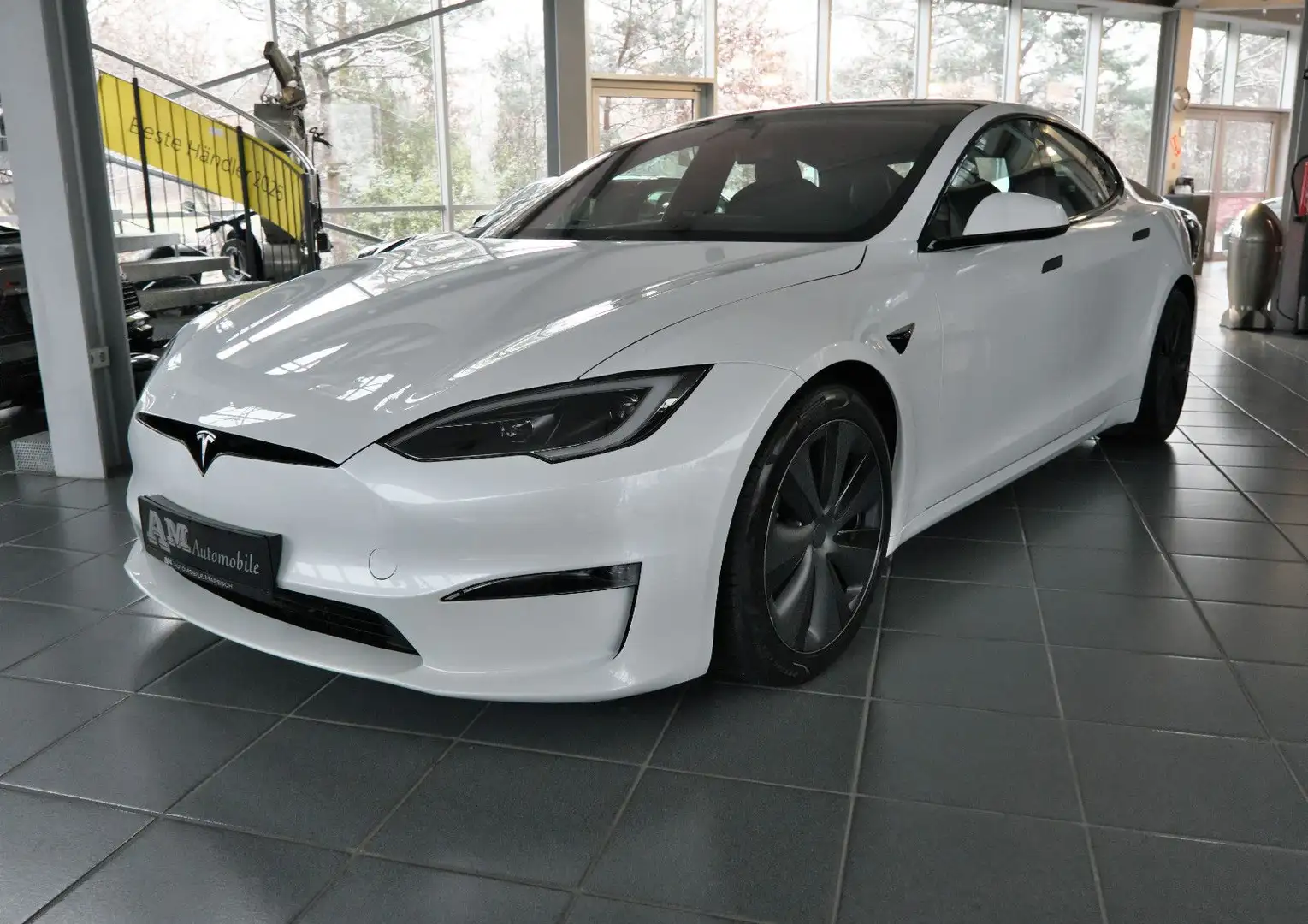Tesla Model S AWD Long Range DeutschesFZ Mwst. AHK Blanc - 1