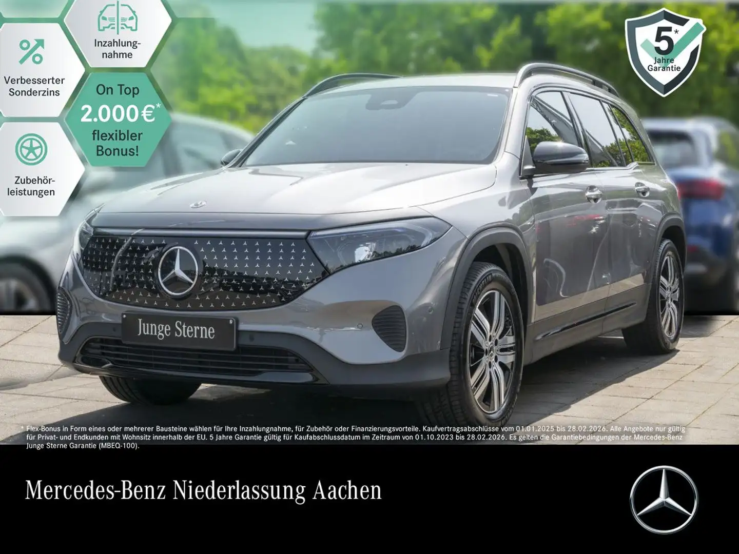 Mercedes-Benz EQB 300 4M ELECTRICART+NIGHT+PLUS-PAKET+AHK+KAMERA Grijs - 1