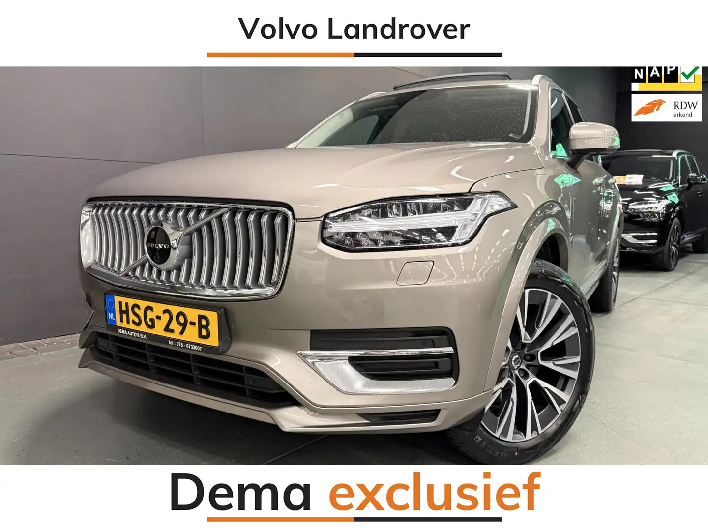 Volvo XC90 2.0 T8 Recharge AWD Inscription Expression PANO/LE Gris - 1