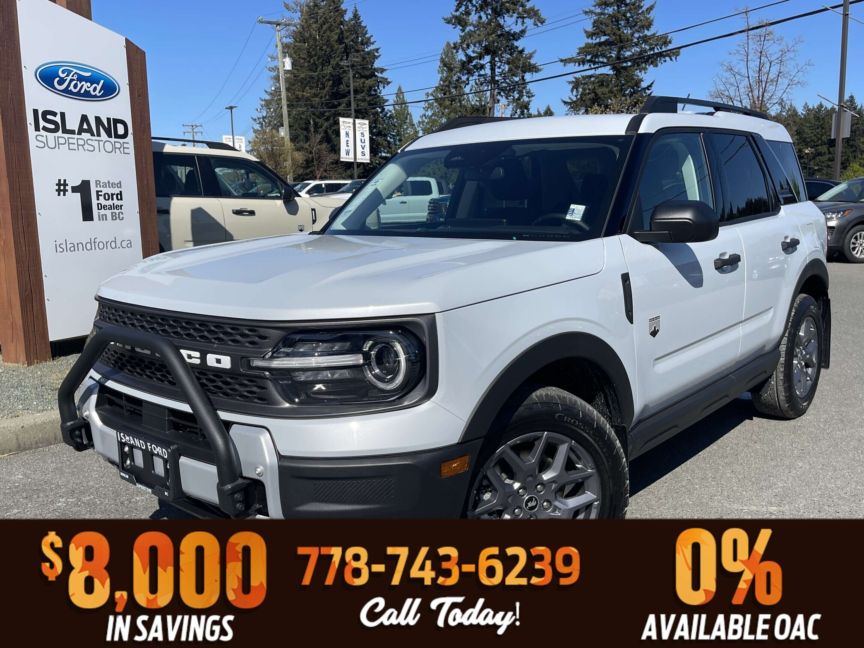 White 2026 Ford Bronco Sport SUV / Crossover All-Wheel Drive 8-Speed Automatic
