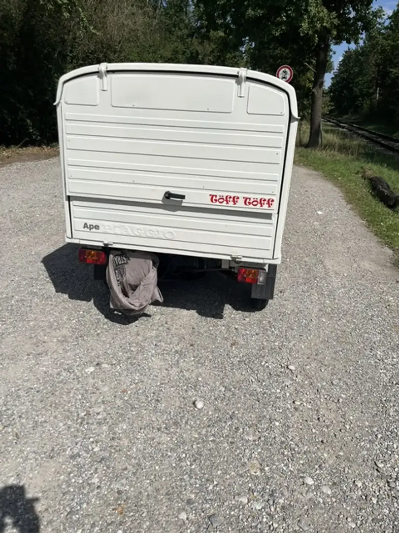 Piaggio Ape APE TM 703 Benzin, Koffer Weiß - 2