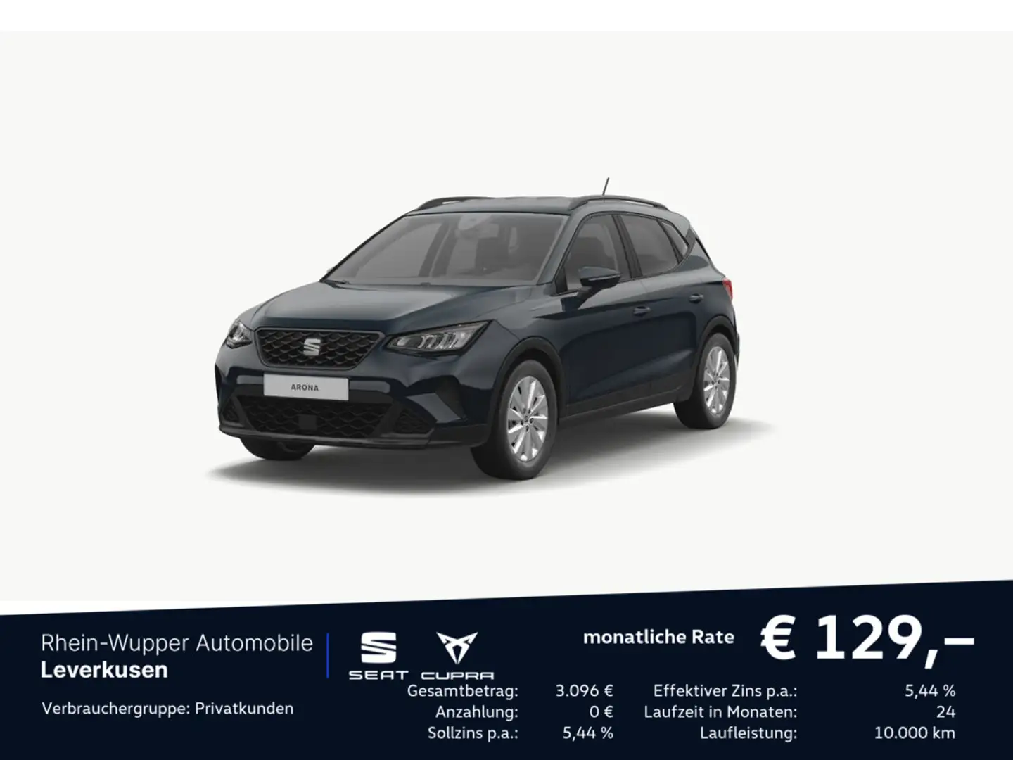 SEAT Arona Road Edition 1.0 TSI LED NAVI APP KLIMA Albastru - 1