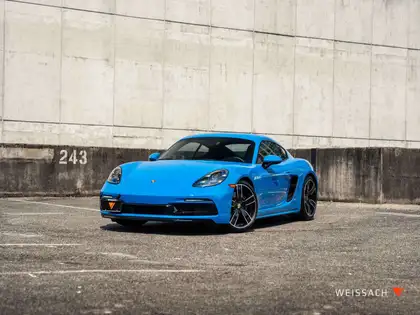 Blue 2023 Porsche 718 Cayman Coupe Rear-Wheel Drive 7-Speed Automatic