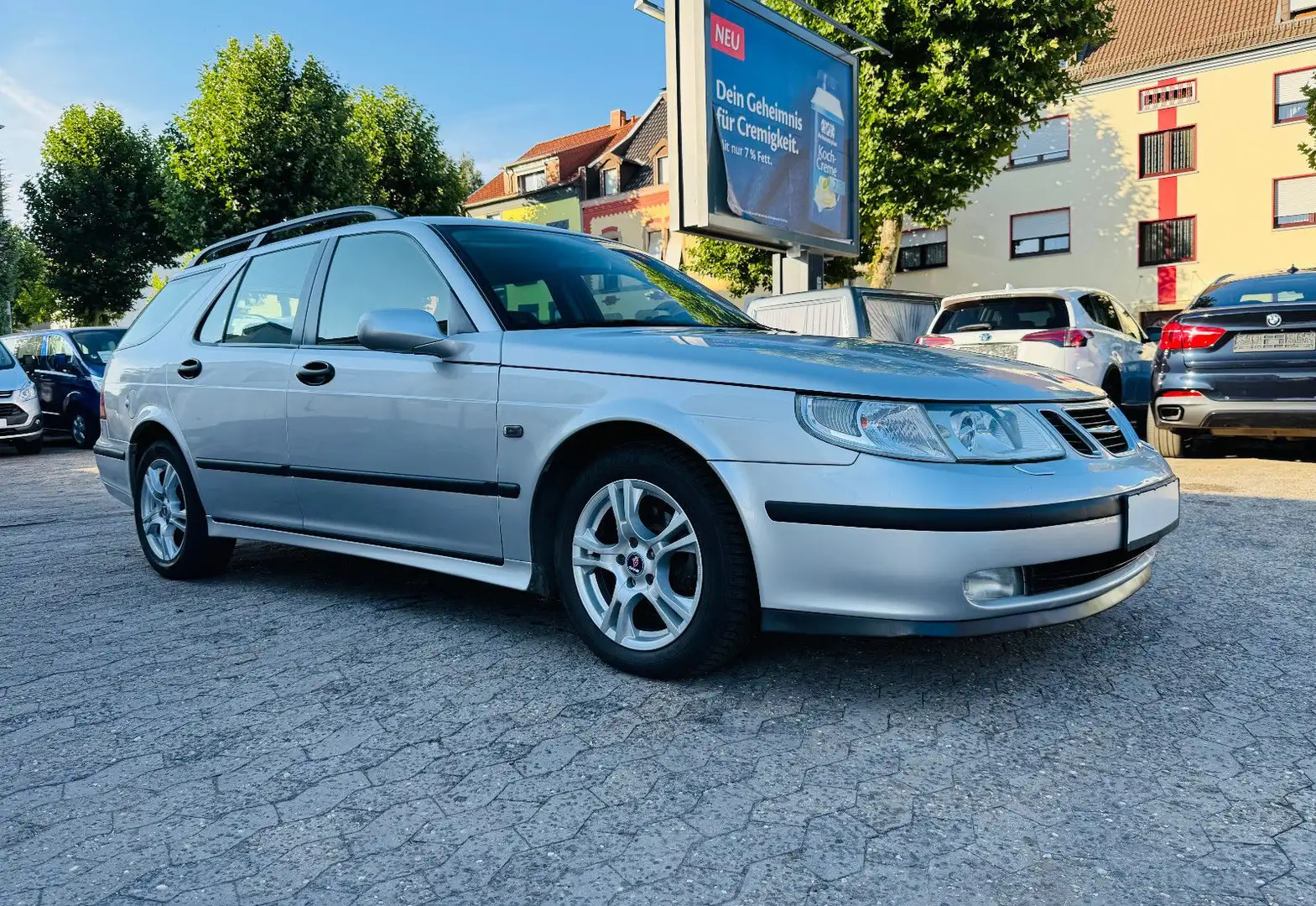 Saab 9-5 2.2 TiD Linear Kombi Leder Sitzheizung PDC Silber - 1