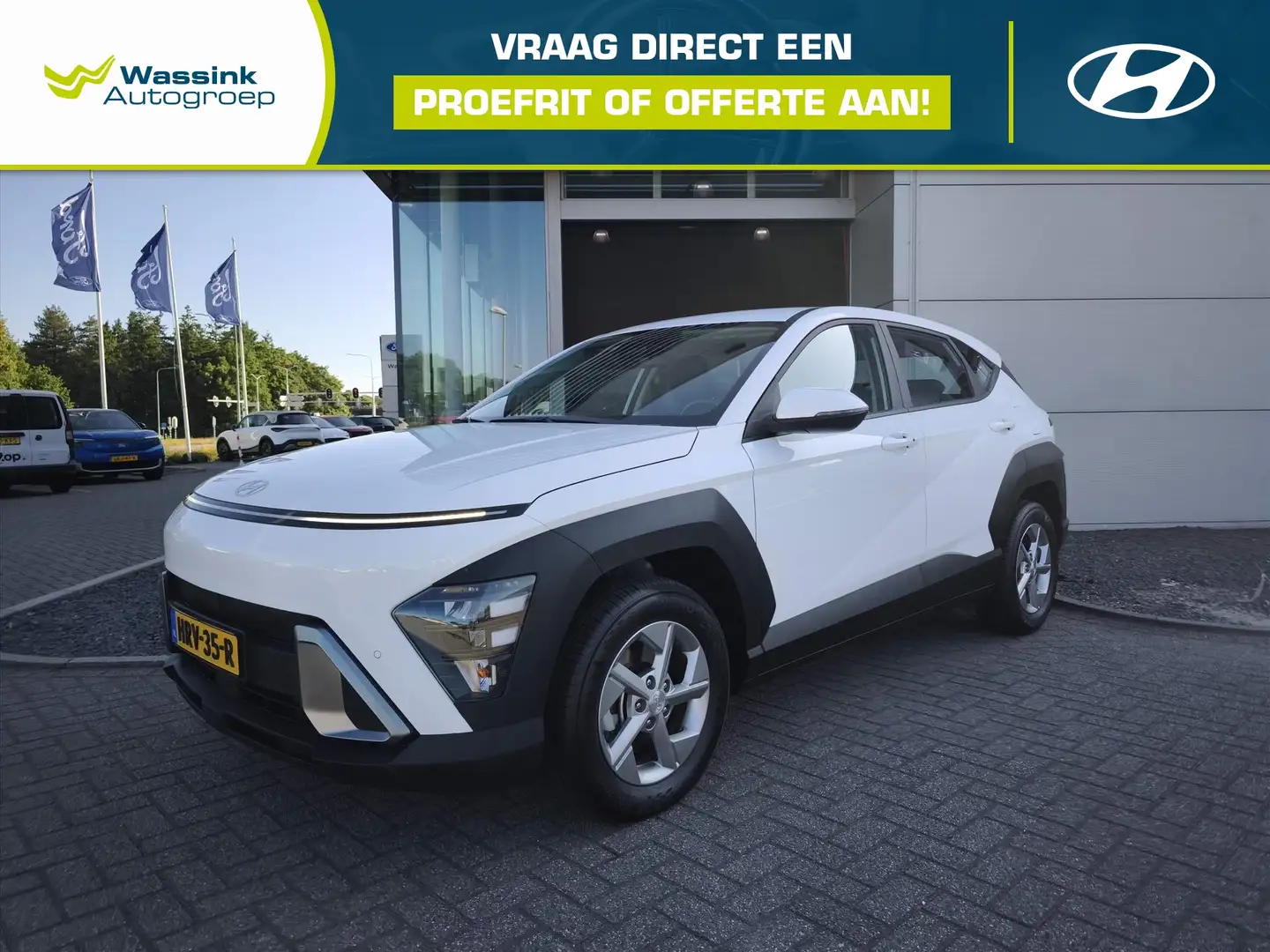Hyundai KONA 1.6 GDI HEV HYBRIDE 141pk AUTOMAAT Comfort | Camer Wit - 1