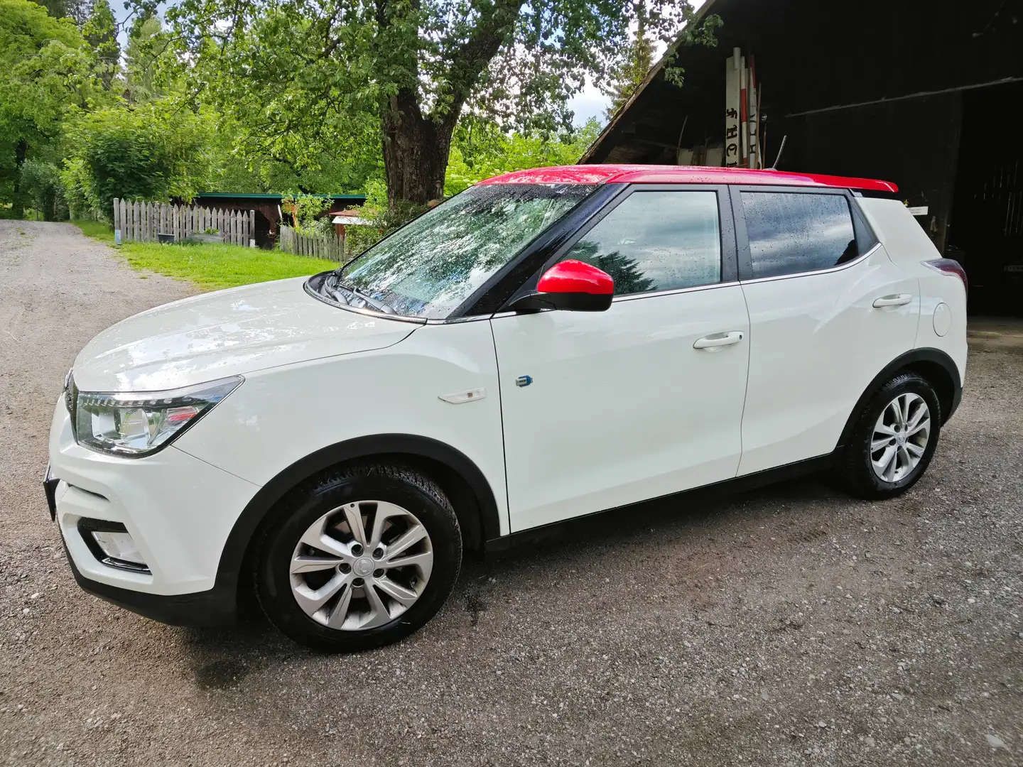 SsangYong Tivoli Tivoli weiß mit rotem Dach Weiß - 2
