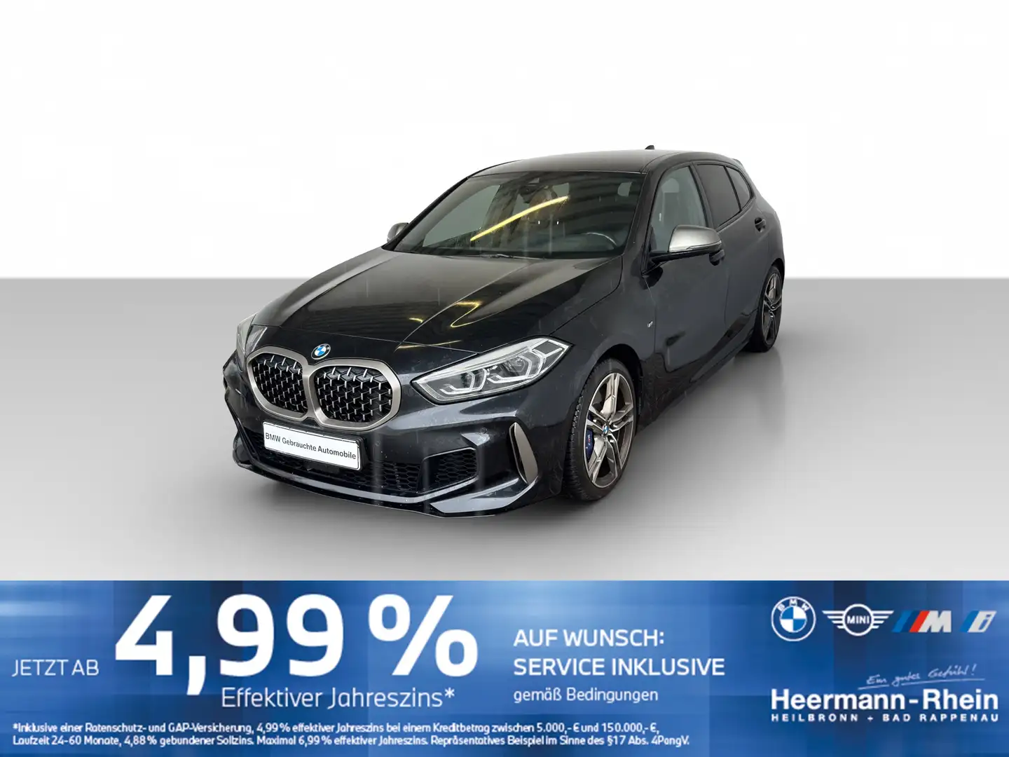BMW 135 MiA xDrive 5-trg. LiveCock.HUD.MBremse.PDC.SH Schwarz - 2