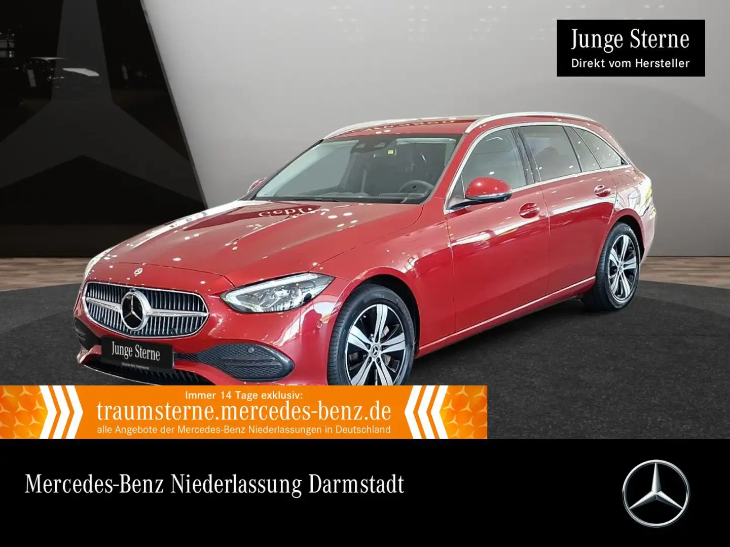 Mercedes-Benz C 300 e T AVANTG+360+LED+KEYLESS+9G Rot - 1