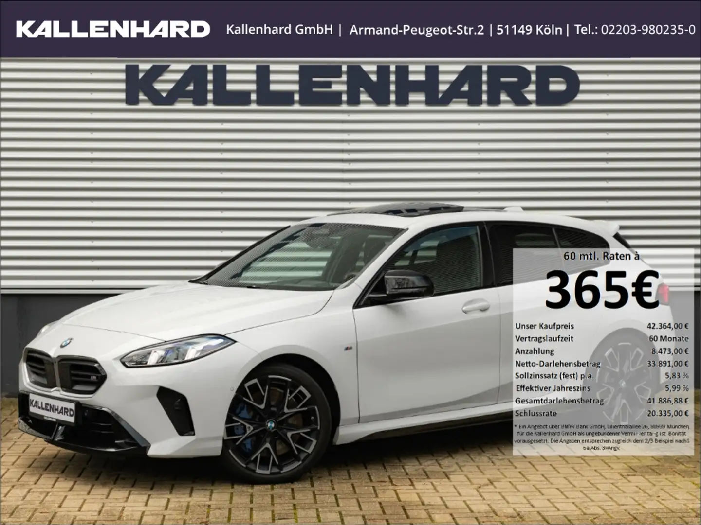 BMW 135 xDrive-Pano-AHK-Head-Up-Harman-Kardon-Driving Ass Weiß - 1