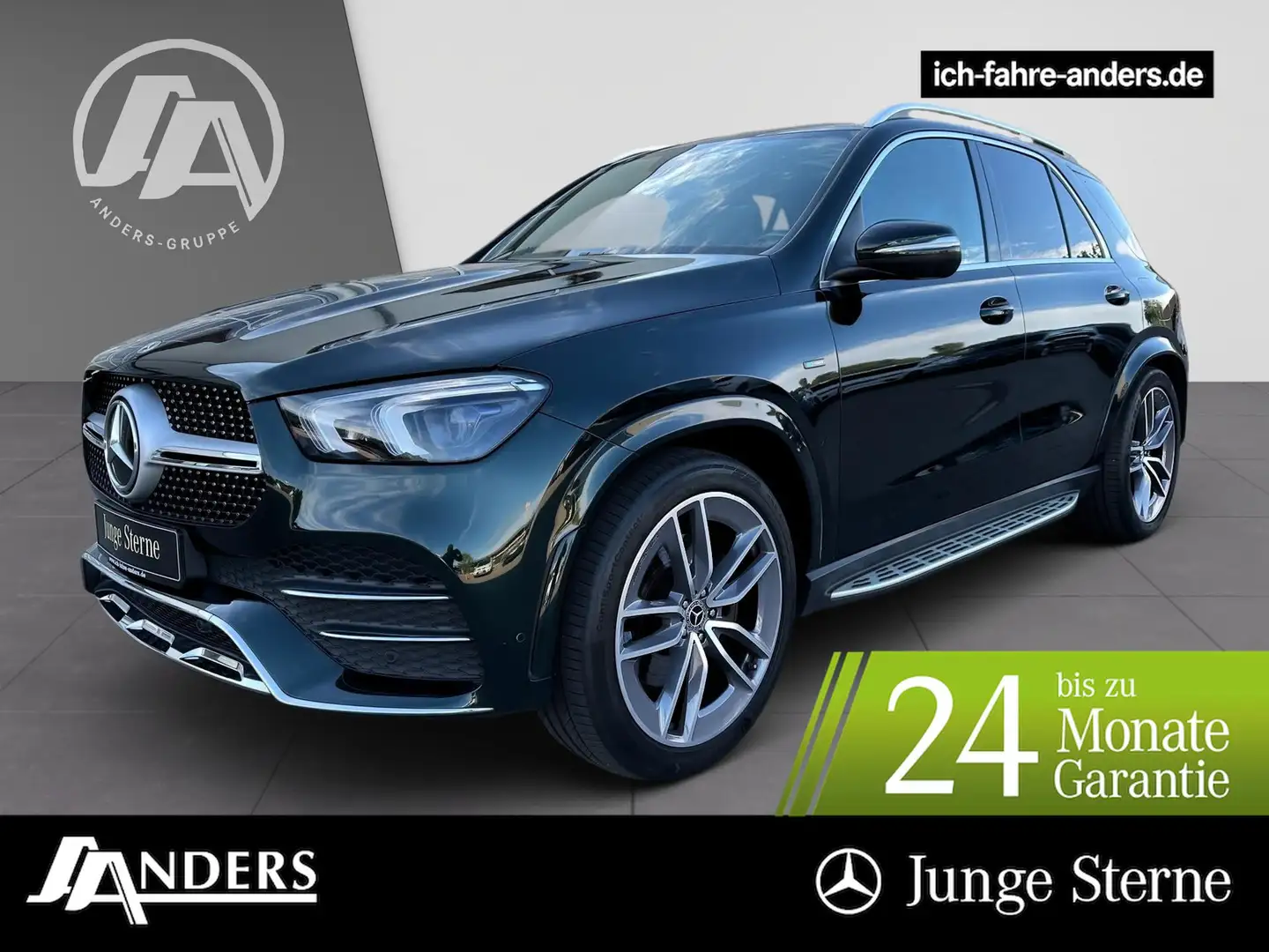 Mercedes-Benz GLE 350 de 4M AMG+MBUX+Pano+Burm+AIR+AHK+M-BEAM Vert - 1