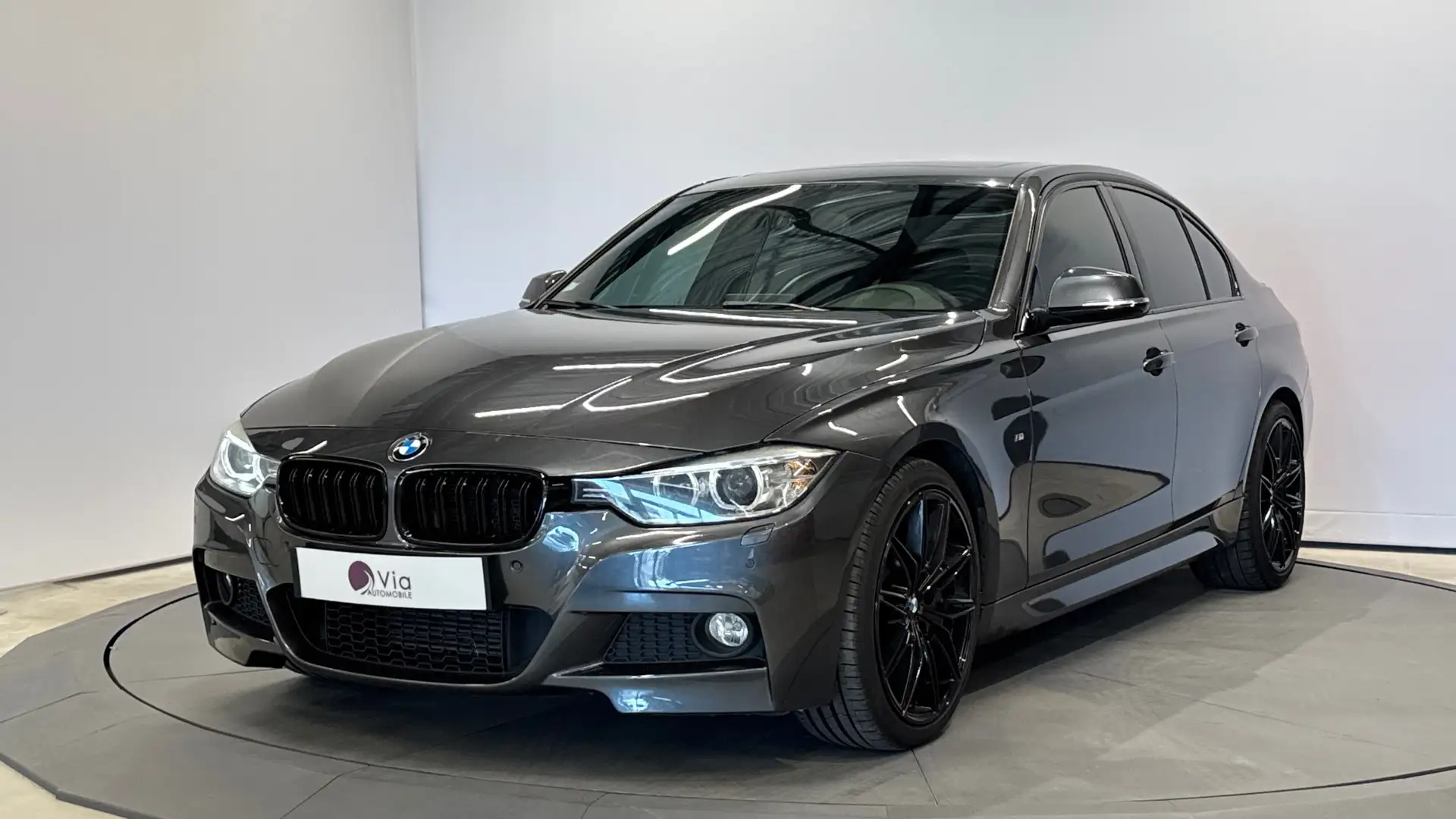 BMW 318 318 d 143 Pack M Sport 318D Toit ouvrant Origine F Gris - 1