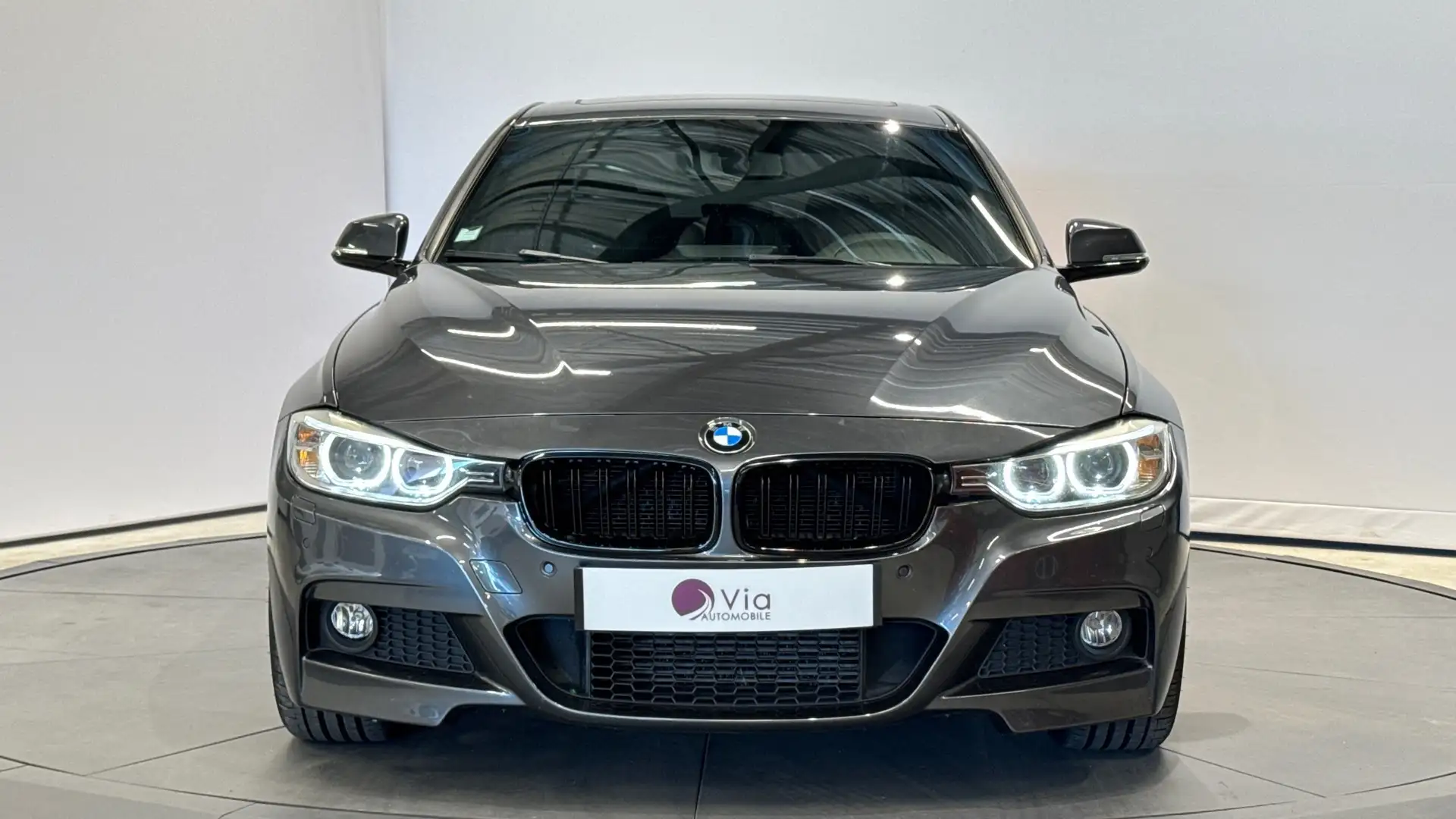 BMW 318 318 d 143 Pack M Sport 318D Toit ouvrant Origine F Gris - 2