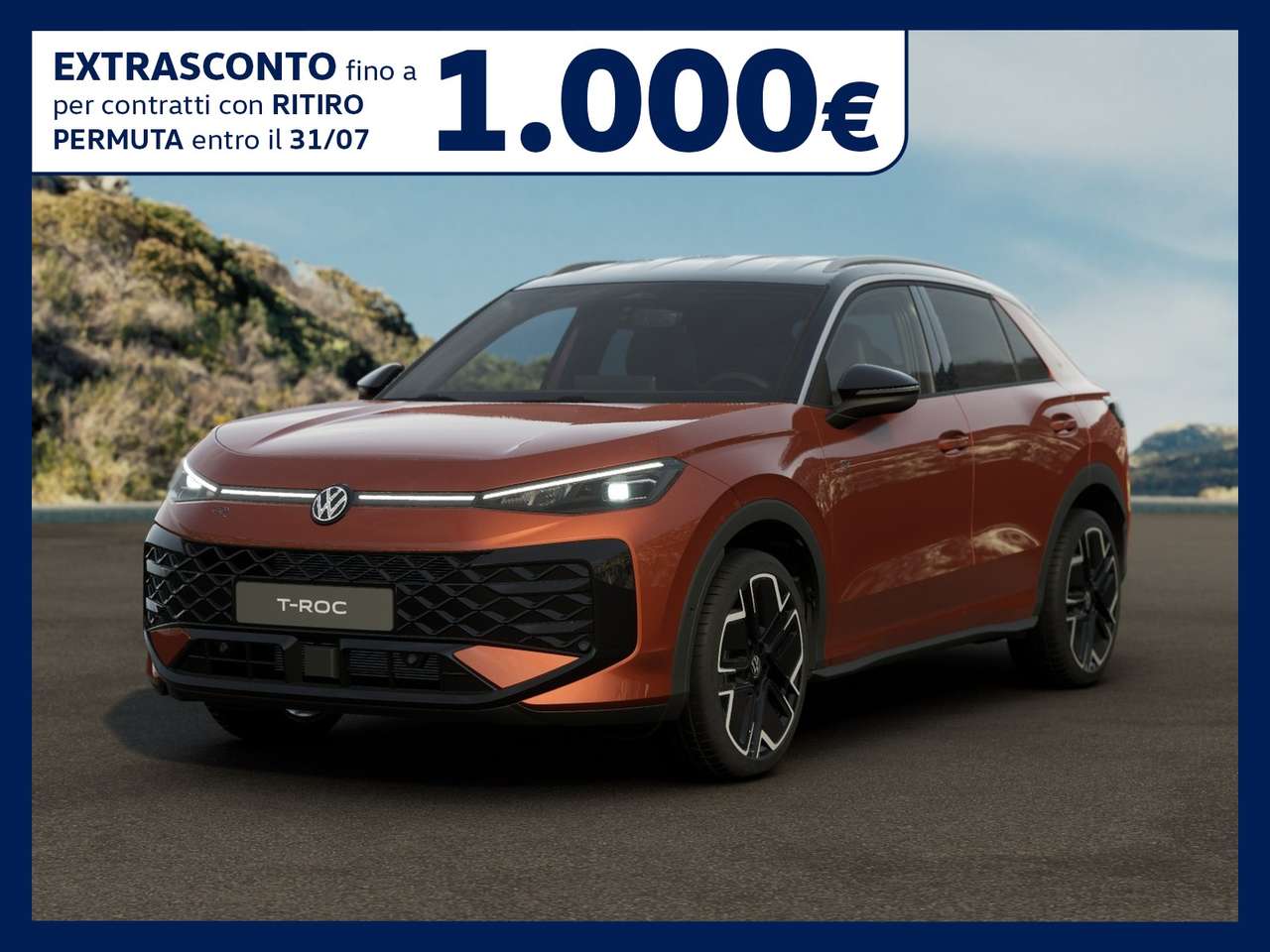 Volkswagen T-Roc 1.5 etsi act 150cv r-line dsg (4 ANNI GAR)
