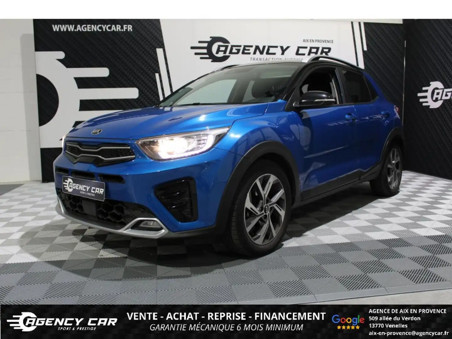 Kia Stonic 1.0 T-GDI - 100 - BV DCT - Stop&Go GT Line Premium PHASE 2 Bleu - 1