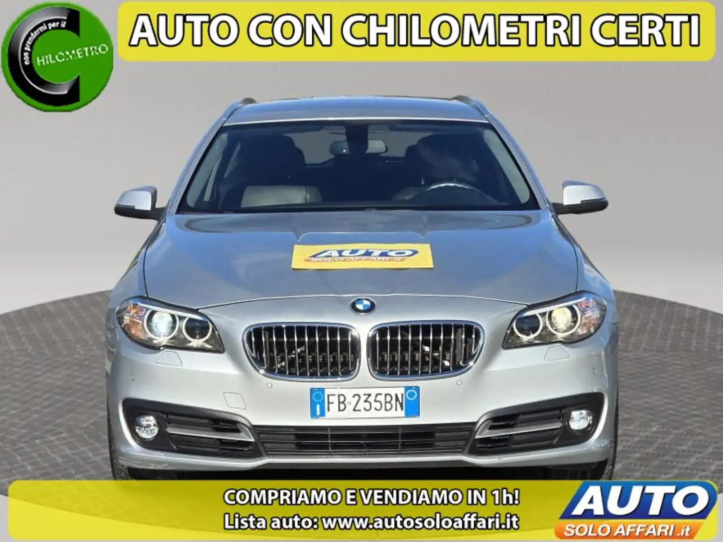 BMW 520 520d TOURING EU6B AUTOMATICA 190CV Grigio - 2