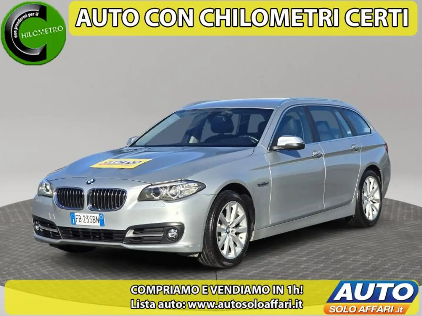 BMW 520 520d TOURING EU6B AUTOMATICA 190CV Grigio - 1