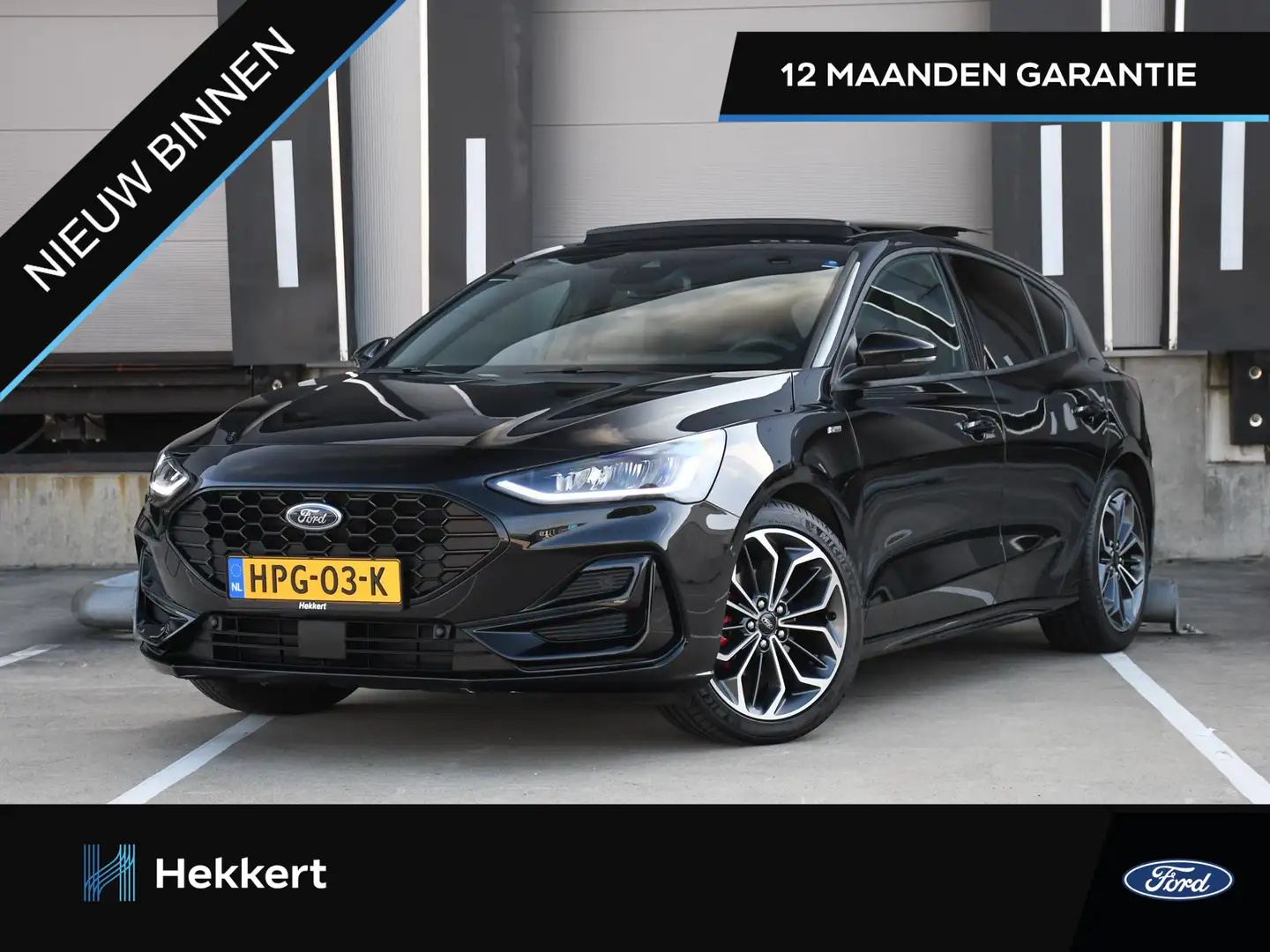 Ford Focus ST Line X 1.0 EcoBoost Hybrid 155pk Automaat SCHUI Zwart - 1