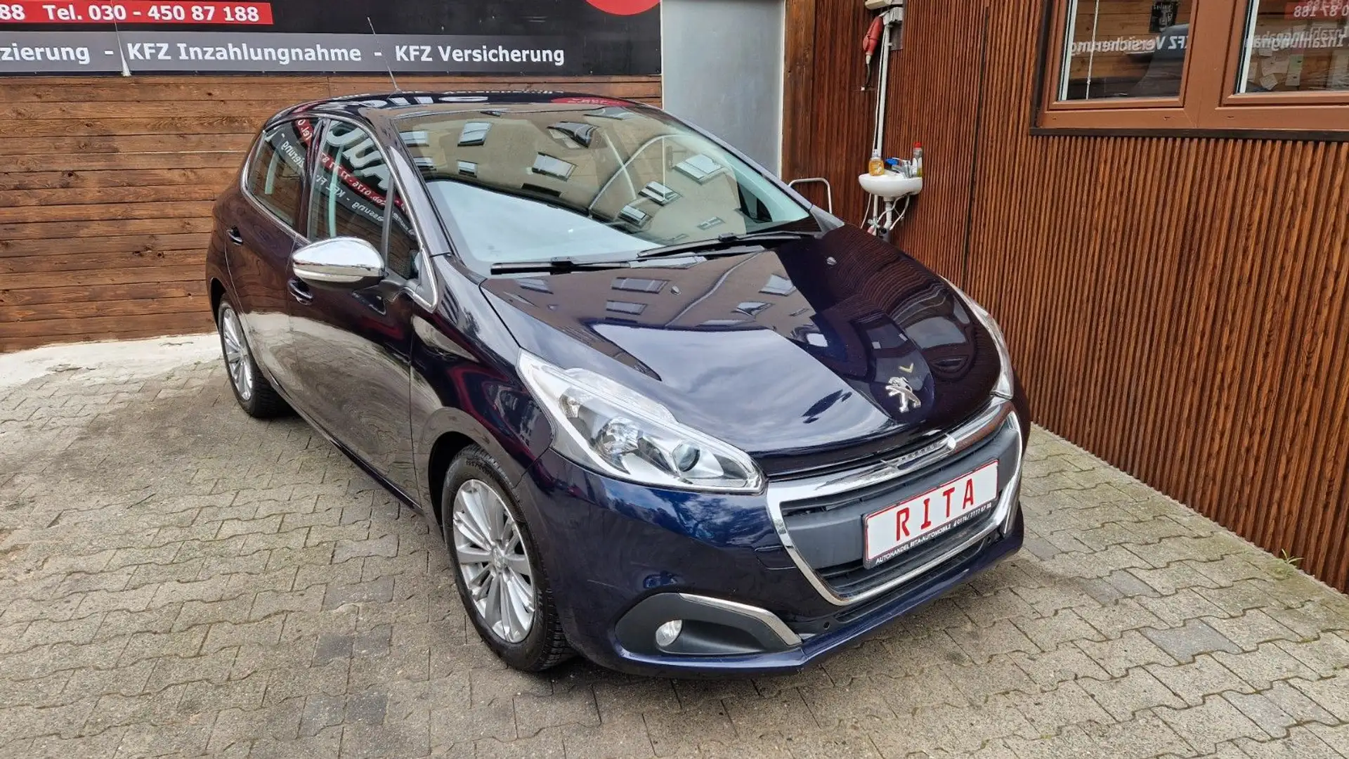 Peugeot 208 1.2 Automatik Allure STOP & START, PDC, SHZ Blau - 1