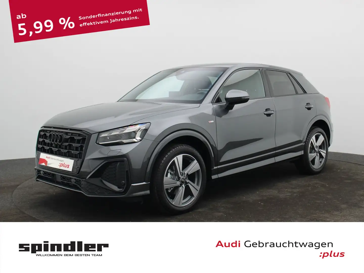 Audi Q2 S-Line 35 TFSI S-tronic / Navi+, Matrix, AHK Grau - 1