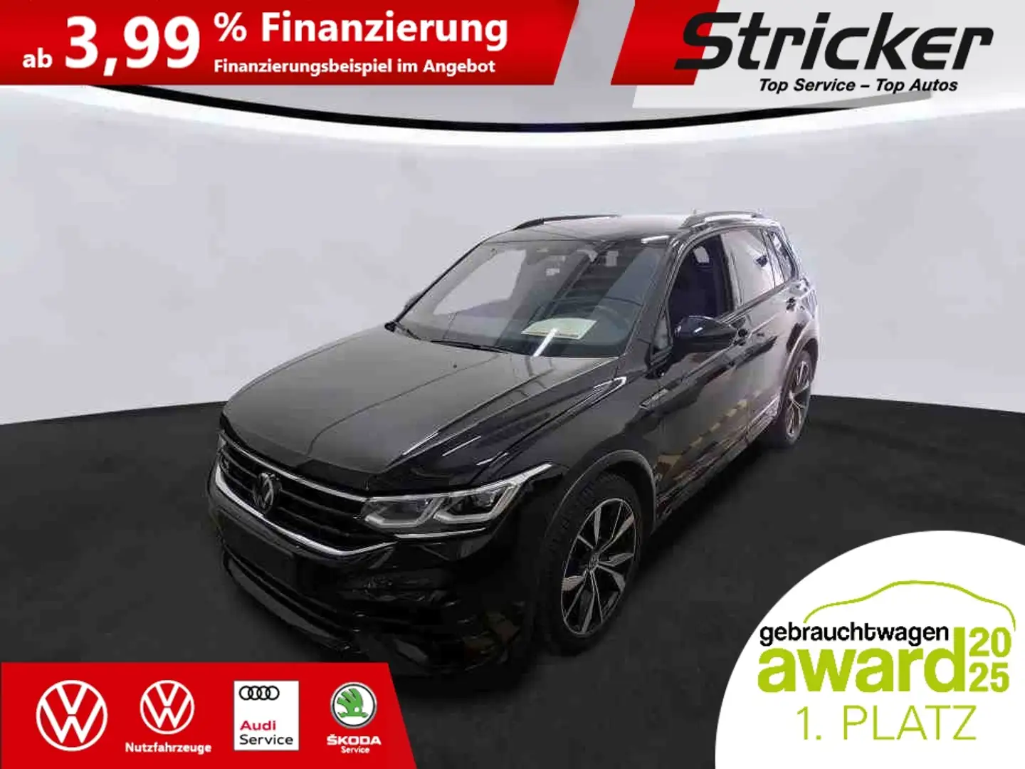 Volkswagen Tiguan R 2.0TSI 345,-ohne Anzahlung Black Style Area Vie Schwarz - 2