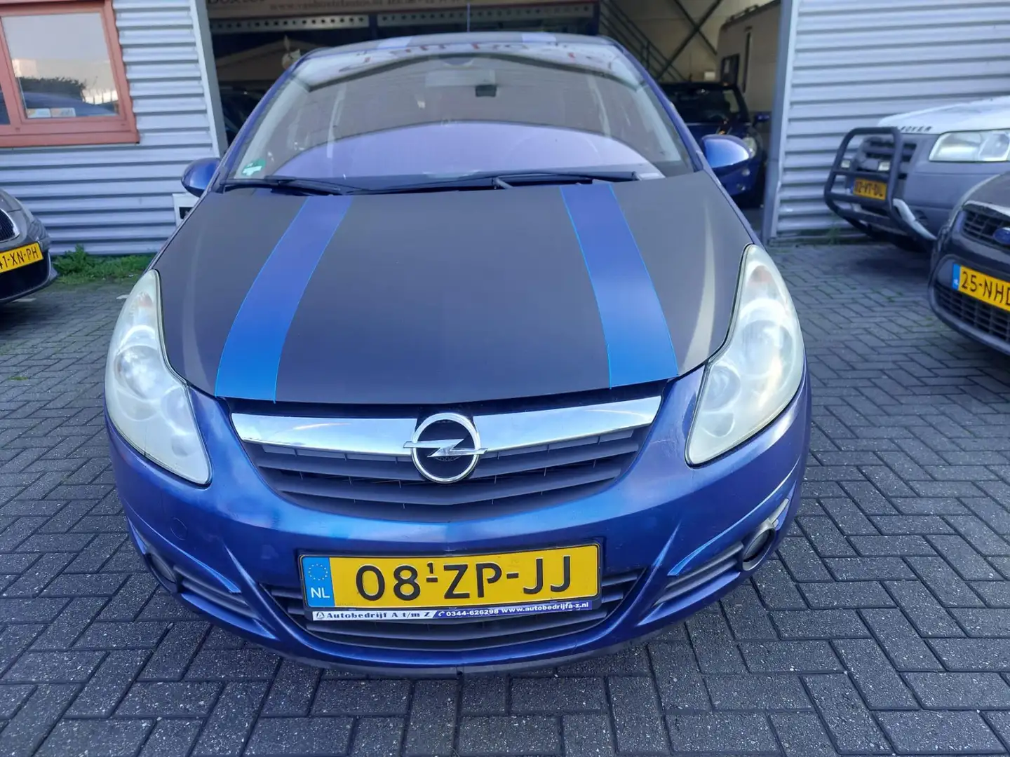Opel Corsa 1.2-16V Enjoy 3 deurs + airco Blauw - 2