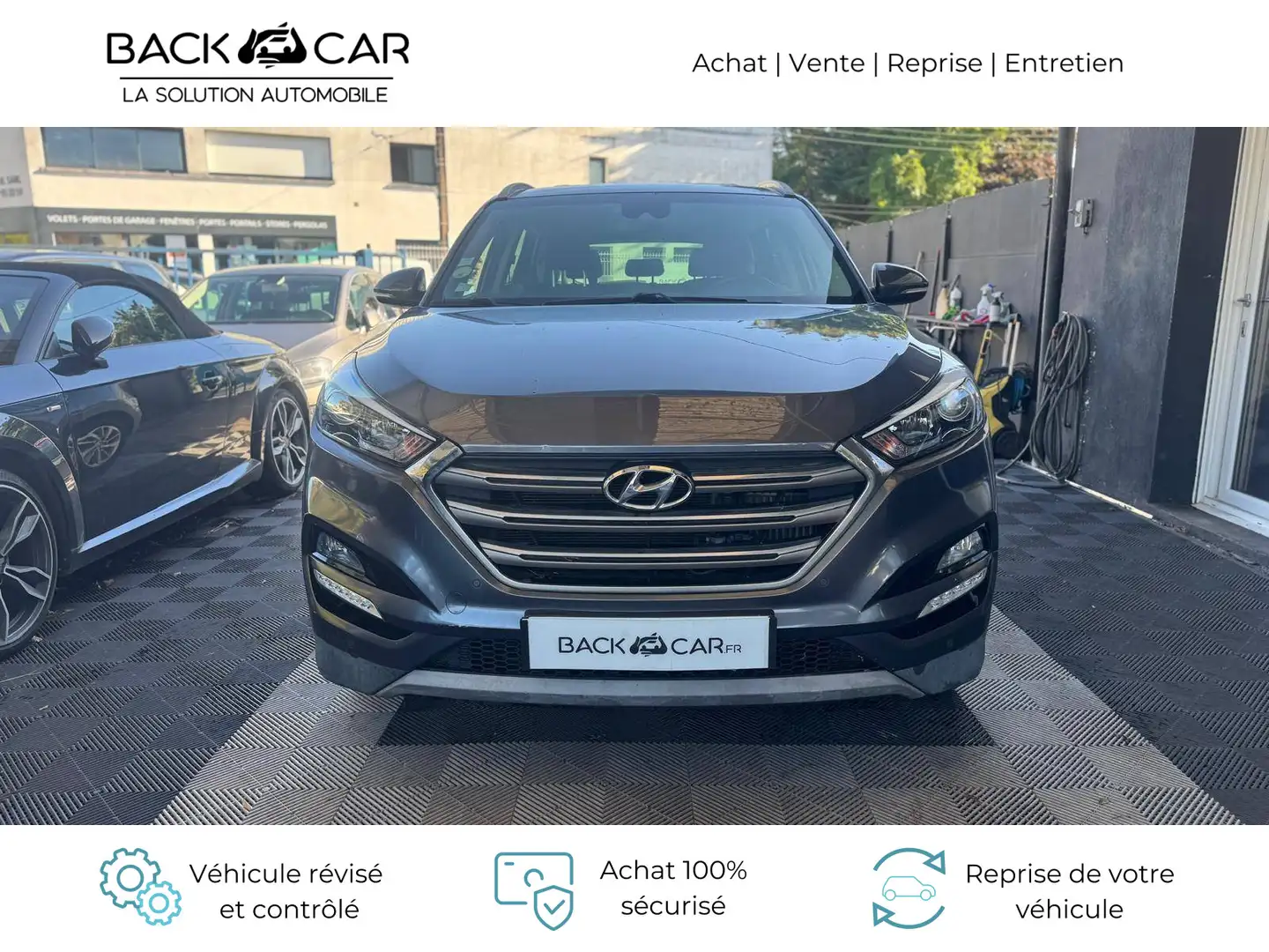 Hyundai TUCSON 1.7 CRDi 141 2WD DCT-7 Intuitive Gris - 2